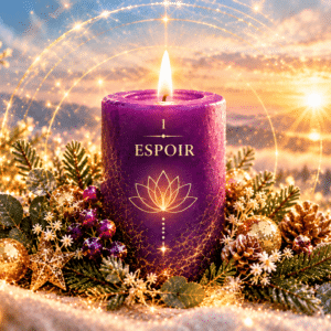 Bougie 1 - Espoir - Bougies de l'Avent 2026